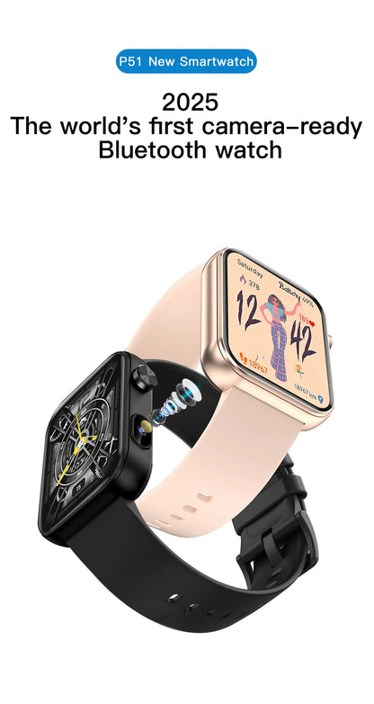 Smart Watch Women Men sound recording Camera Take Photo Record Video Watches Sport Waterproof Bluetooth Call Smartwatch 2025 New