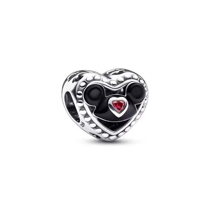 Hot Sell 925 Silver DIY Beads Jewelry Charms Bracelet Mickey Minnie Princess Christmas Stitch Robots Marvel Cute Miniso Disney