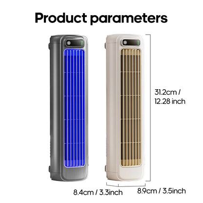 Newest Wall Mounted Air Conditioning Fan Silent Household Rechargeable Tower Fan Vertical Desktop Air Cooler  for Bedroom Living