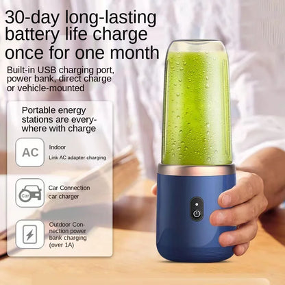 300 Motor 1200 Amh ABS Portable Small Fruit Juicer Kitchen Appliance Shaker MINI Juicer Cup Electric Usb Juicer Fruit Blender