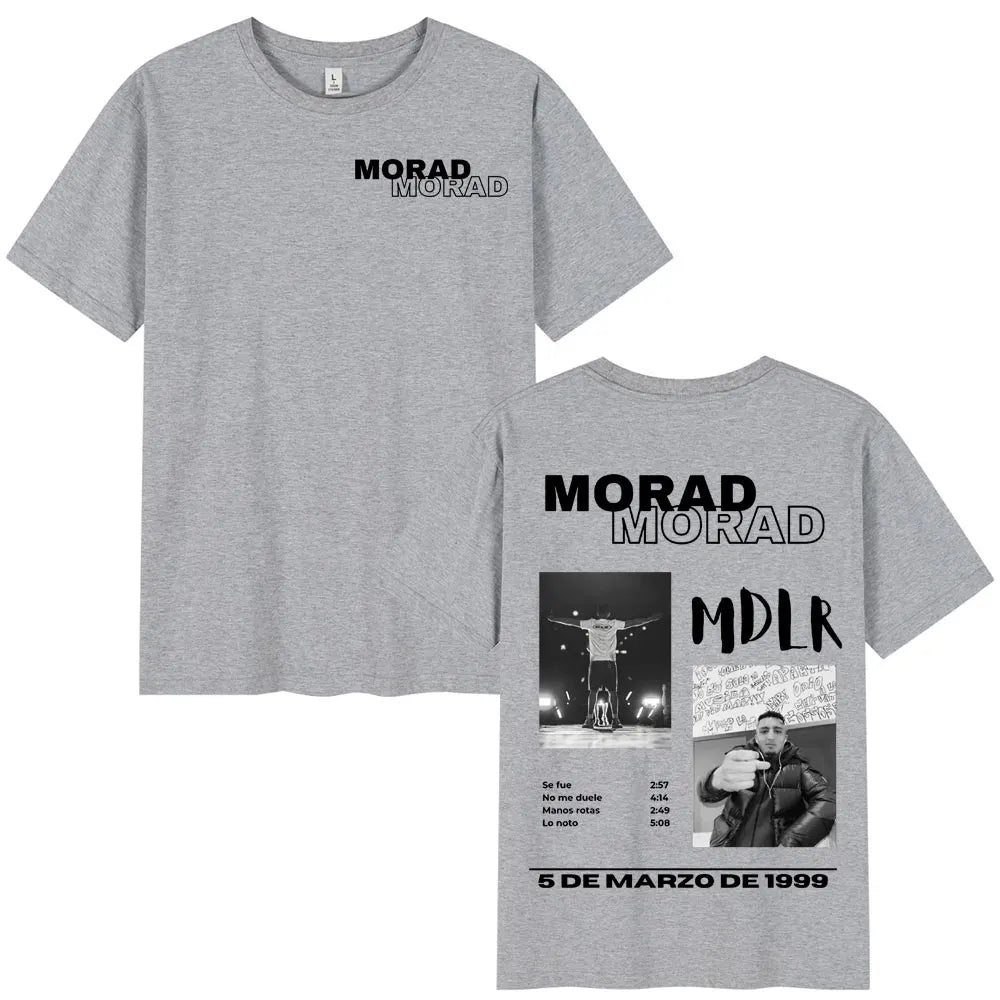 Rapper Morad MDLR Tour Album T Shirt Men's Women High Quality Cotton Tee Shirt Fashion Hip Hop Short Sleeve T-shirts Streetwear