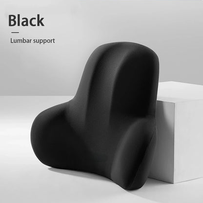 Car Neck Pillow Memory Foam Protective Lumbar Back Support Breathable Car Headrest Cushion Relieve Stress Car Seat Pillow