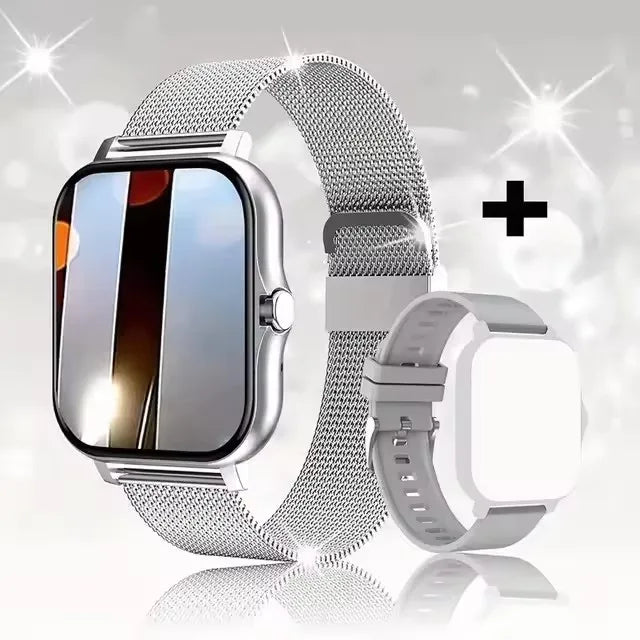 2025 Smart Watch 2.01‘’ Full Touch Amoled BT Call Sport Waterproof Watches Heart Rate Blood Pressure SmartWatch for Men Women