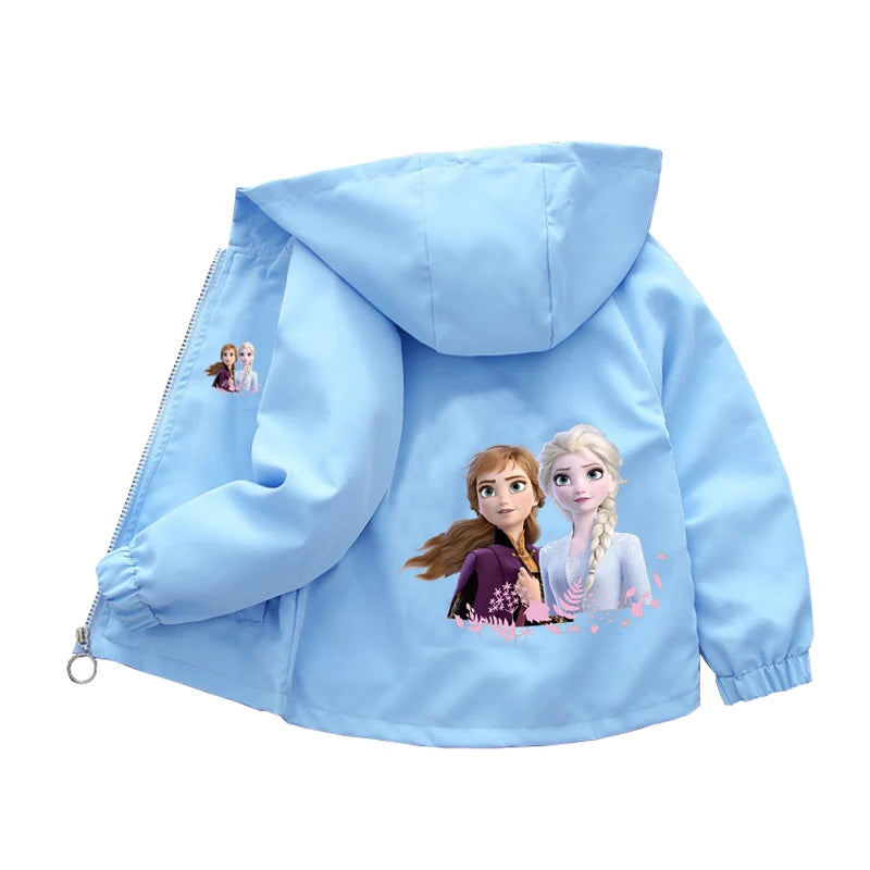 Sanrio kuromi Children Girls Hooded Jacket Coat 2026 Autumn Baby Boy Cartoon Cars Long Sleeve Casual Clothing Kids Outerwear