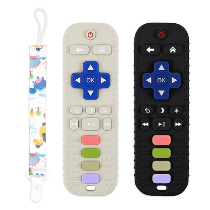 Baby Silicone Teether Toy TV Remote Control Shape Teething Chewing Toy soothing teething Pain Kids Teething Toy Baby Accessories