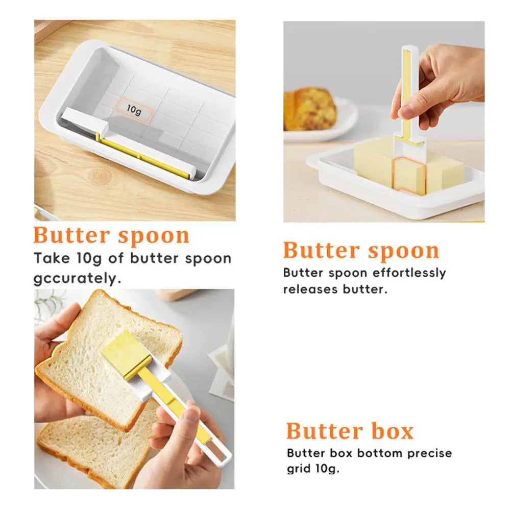 1PCS Butter Storage Box Cheese Cutter Container Lid Refrigerator Organizer Kitchen Essential Portable Food Fresh Keeper Box Tool
