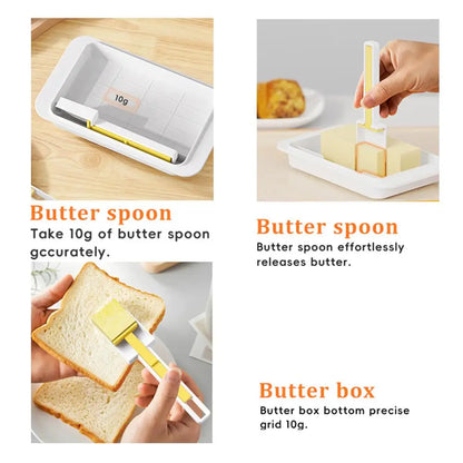 1PCS Butter Storage Box Cheese Cutter Container Lid Refrigerator Organizer Kitchen Essential Portable Food Fresh Keeper Box Tool