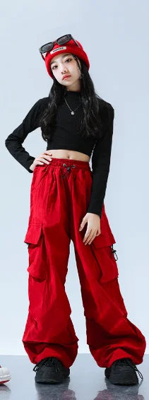 Teenage Girls Clothing Kids Clothes Casual Girls Pants Dance Wear Stage Costumes Jazz Dance Hip-hop Kids Pants Fashion Show