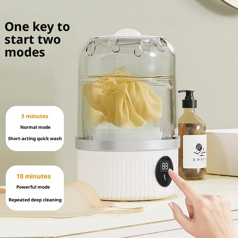 Mini Cordless Electric Laundry Cup Washing Machine Portable Washer for Underwear Socks Baby & Pet Clothes