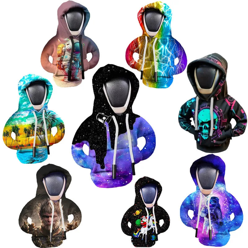 Car Gear Shift Hoodie Cover Shift Cover Gear Handle Decoration Fits Manual Automatic Car Shift Lever Interior Decor Ornament