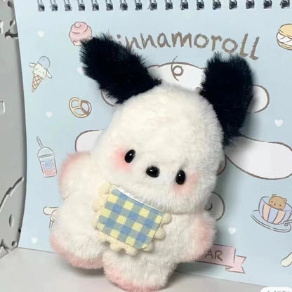 2025 New Pochacco Key Chain Sanrio Cute Doll Girl Diy Bag  Kawaii Room Decoration Pillow Couple Gift Cute Christmas Gift