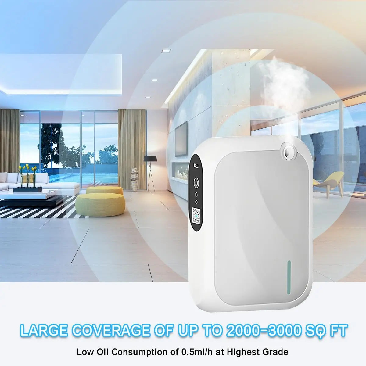Coverage 200m³ Scent Machine Hotel Aroma Diffuser Wall Mounted Essential Oil Diffuser For Home Fragrance Bluetooth APP Control