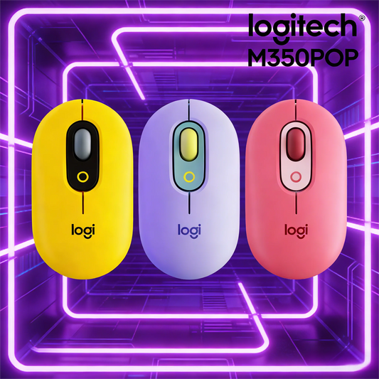 Logitech M350 POP Wireless Mouse features Bluetooth connectivity,It is suitable for girls and ideal for both office and home use