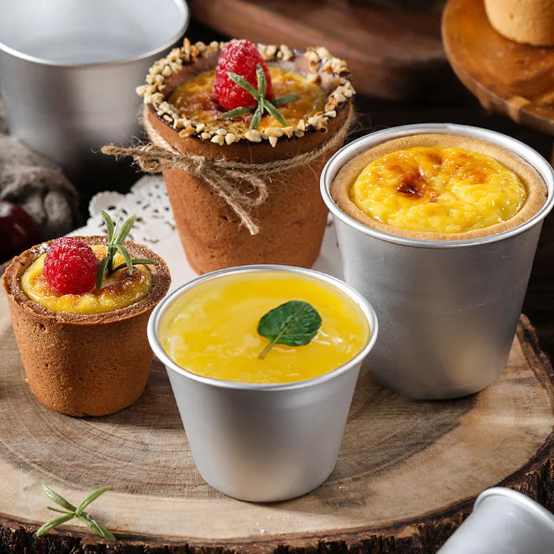 Nonstick Baking Cups Metal Aluminum Baking Form Mould Pastry Pudding Mold Decorating tool baking cups metal baking form mould