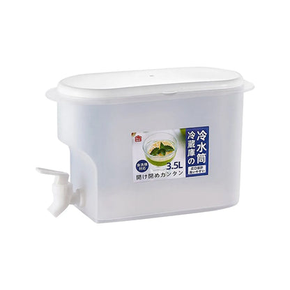 Water Kettle With Faucet Beverage Dispenser Cold Juice Lemonade Drinks Bucket Liquid Storage Tank Outdoor Fridge Organizers