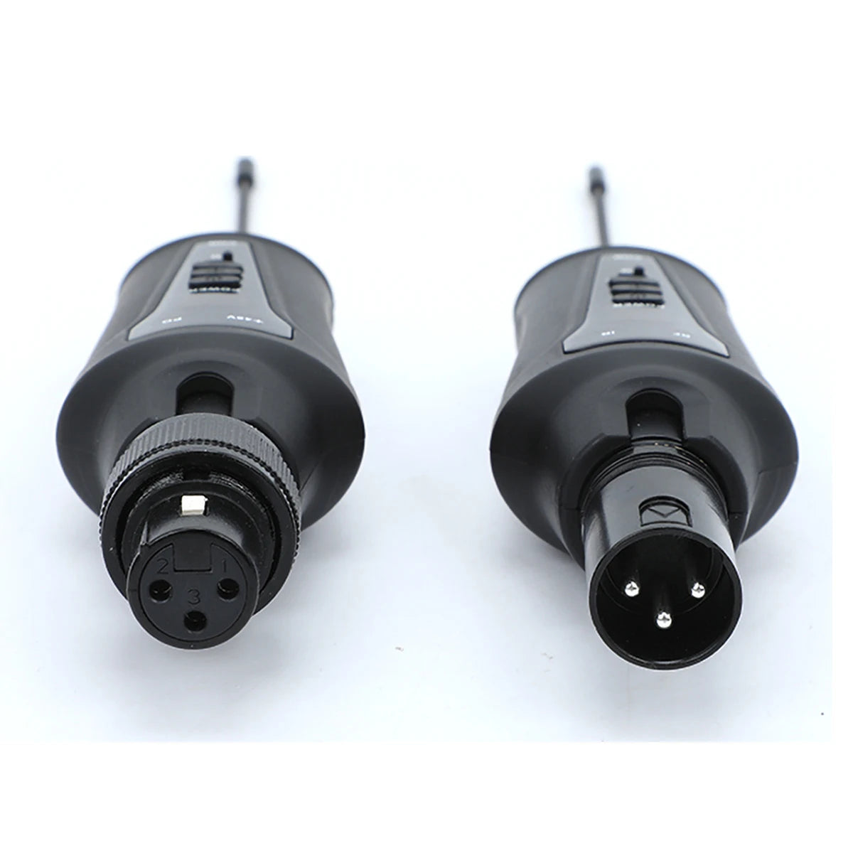 Acemic TR-20SET UHF Wireless Microphone Adapter, XLR Transmitter and Receiver with 48V Phantom Power, for Condenser Dynamic Mic