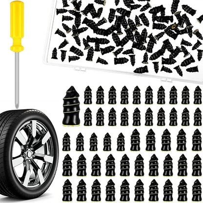 10/30Pcs Motorcycle Car Vacuum Tire Repair Nail Tool with Rubber Metal Fittings Auto Tyre Maintenance Car Service Tool