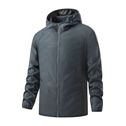 JNLN Men Women Hiking Jackets Waterproof Sun Protective Windbreaker Unisex Camping Climbing Outdoor Rain Coat Portable Clothes
