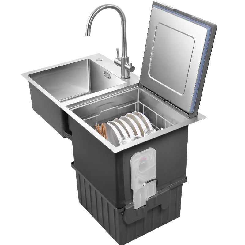 Integrated Sink Dishwasher Complete Set Of Fully Automatic Kitchen Appliances Includes Single Bowl Ultrasonic Dishwasher Sink Fa