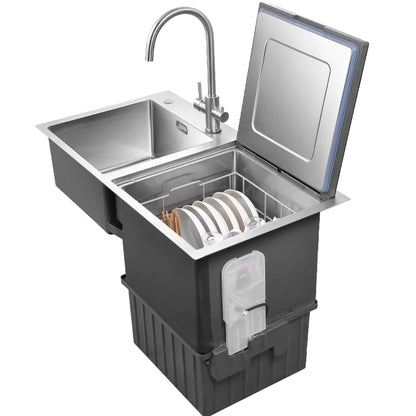 Integrated Sink Dishwasher Complete Set Of Fully Automatic Kitchen Appliances Includes Single Bowl Ultrasonic Dishwasher Sink Fa