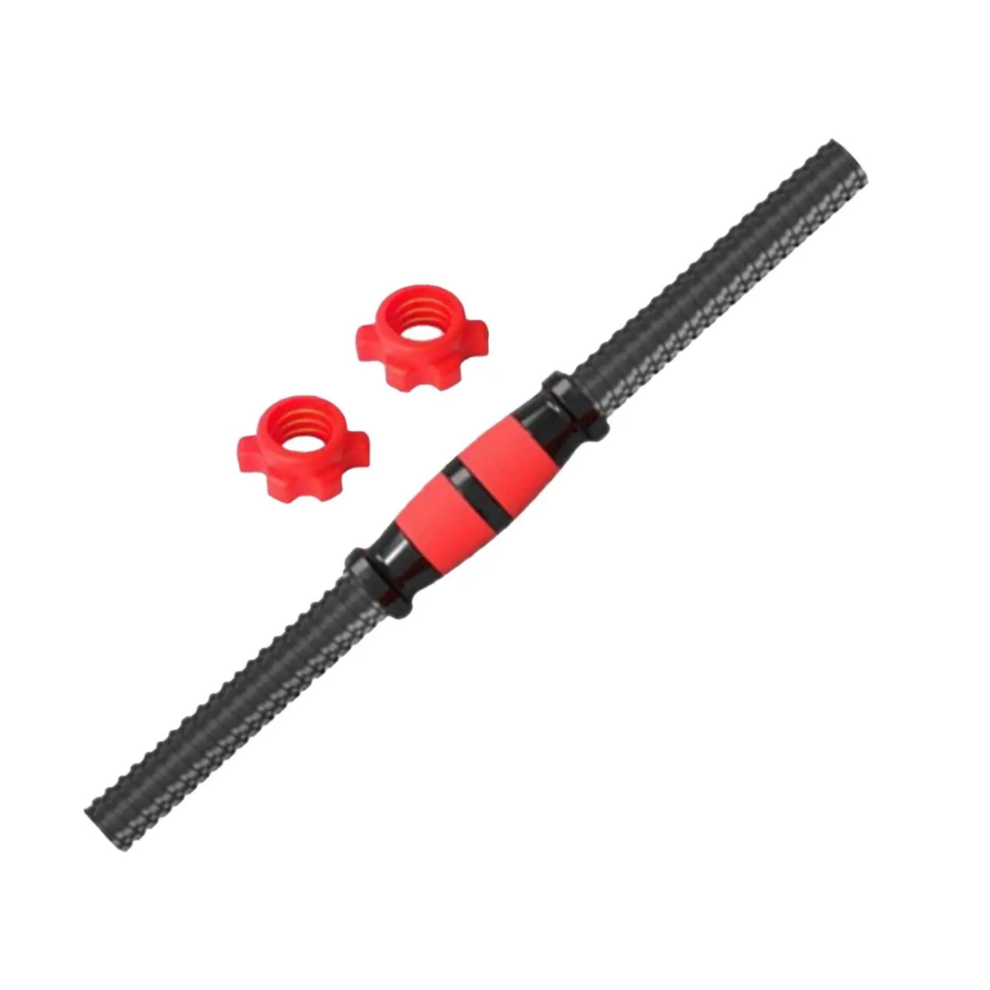Dumbbell Barbell Bar with Buckle Non-Slip Grip Practical Durable Dumbbell Set Portable AntiSlip Grip Threaded Handles for Gym