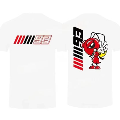 2025 Summer Cotton Men Marc T Shirt Casual No. 93 Motor Marquezs T-shirt Graphic Short Sleeves Streetwear S-4XL Cool Tee