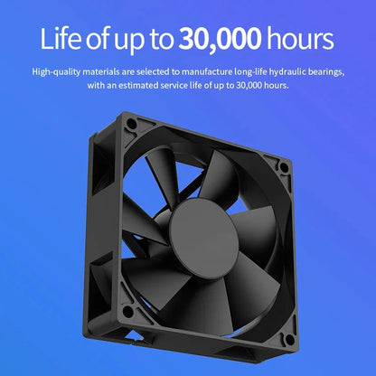 LDPCSJ USB Cooling Fan 8CM/12CM/14CM 800-1800RPM with USB Port Power Supply for Desktop Computer