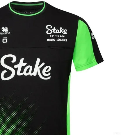 Stake 2025 Nico Hulkenberg Gabriel Bortoleto F1 Teamwear T-Shirt Men Hot Sale New Summer Women Short Sleeve Tops Shirts Children