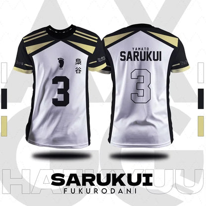 New Summer Fall Haikyuu Fukurodani Cartoon Anime Cosplay Men Jersey Summer Short Sleeve Children Tee Top Fashion Women T-Shirt
