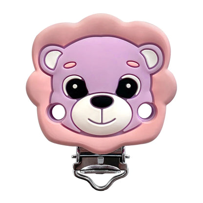 1/3/10pcs Lion Baby Silicone Teether Beads Toy DIY Pacifier Chain Necklaces Pendant Bite Chew Rodent For Teething Kids Toys