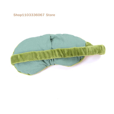 [HB]3D Sad Frog Sleep Mask Natural Sleeping Eyeshade Cover Shade Eye Patch Women Men Soft Portable Blindfold Travel Eyepatch