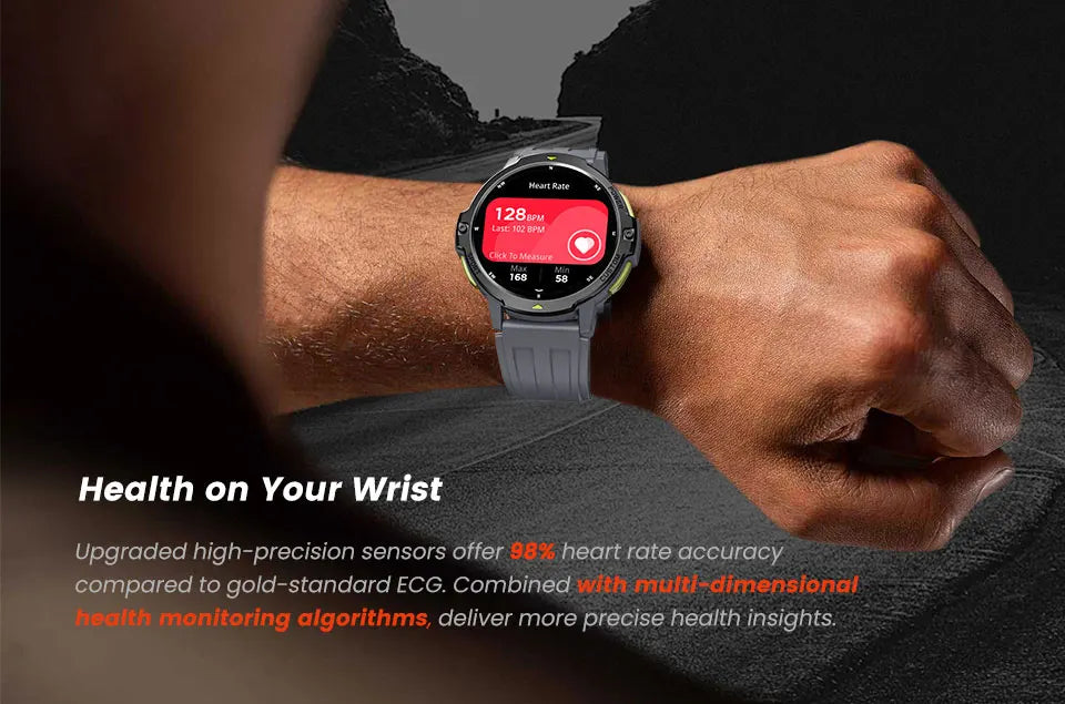 2025 NEW GPS Smart Watch 1.46'' AMOLED Display Built-in Compass Barometric Altimeter 5ATM 580mAh Battery Sports Smartwatch Men