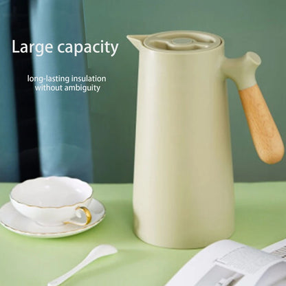 1000ML Large Capacity Thermos Nordic Thermal Insulation Kettle Coffee Thermal Insulation Pot Glass Liner Thermos Hot Water