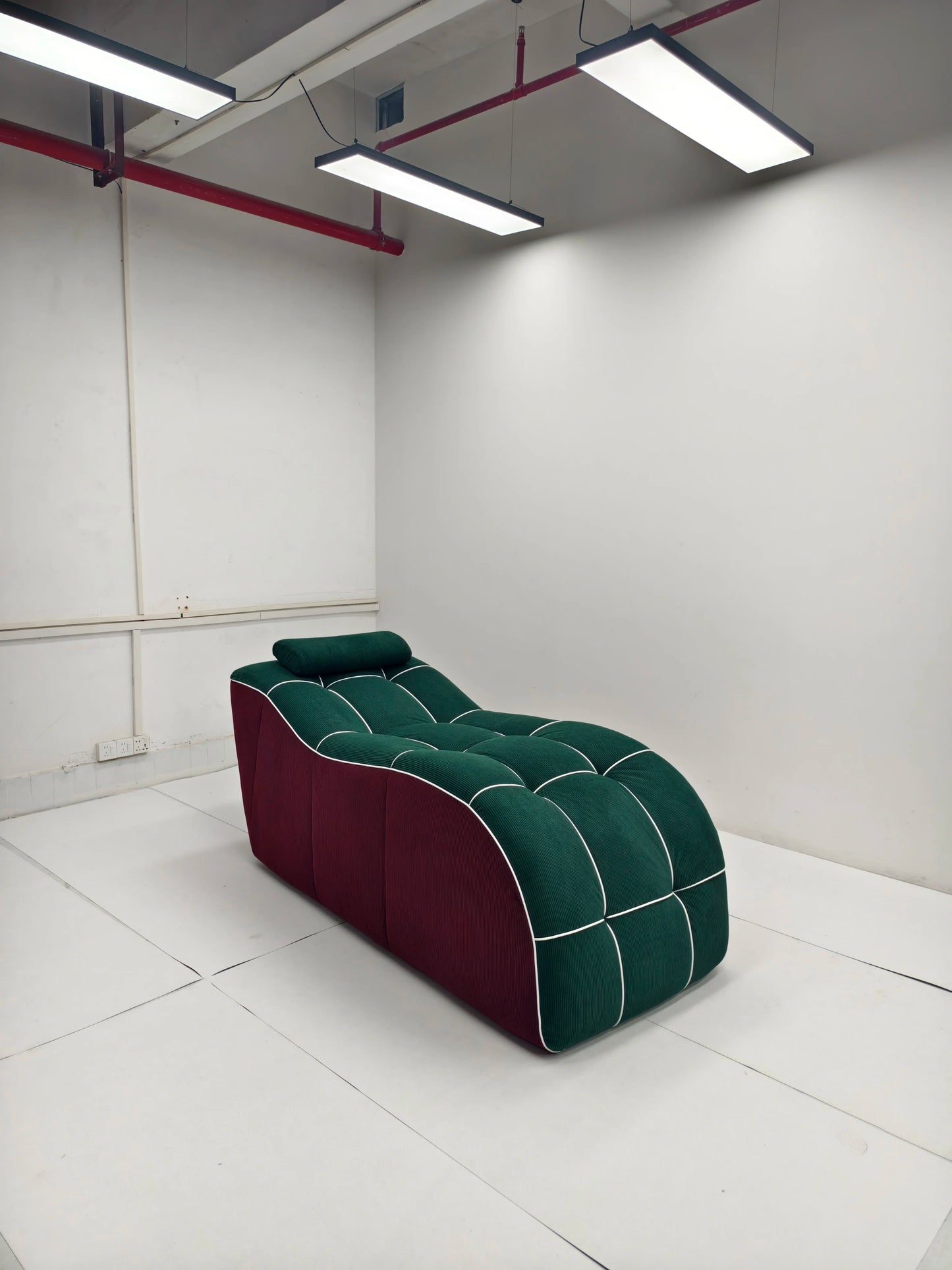 Vacuum Compressed Chaise Lounge Chair, Space Saving No Deformation Soft Lazy Sofa for Living Room Apartment Small Space