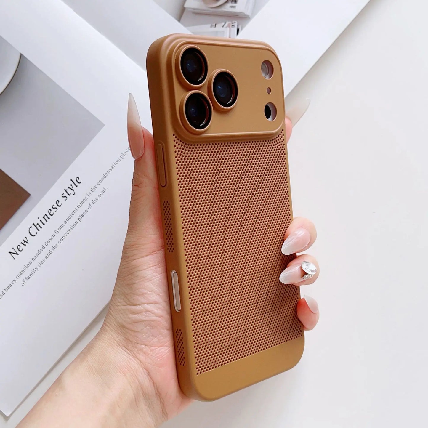 Cooling Phone Case Heat Dissipation For iPhone 17 17 Pro 17 Pro Max 17 Air Shockproof Breathable iPhone 17 Series Back Cover