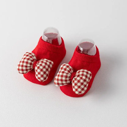 Newborns learning to walk on non slip flooring, spring and summer, 0-1 year old female baby boat socks