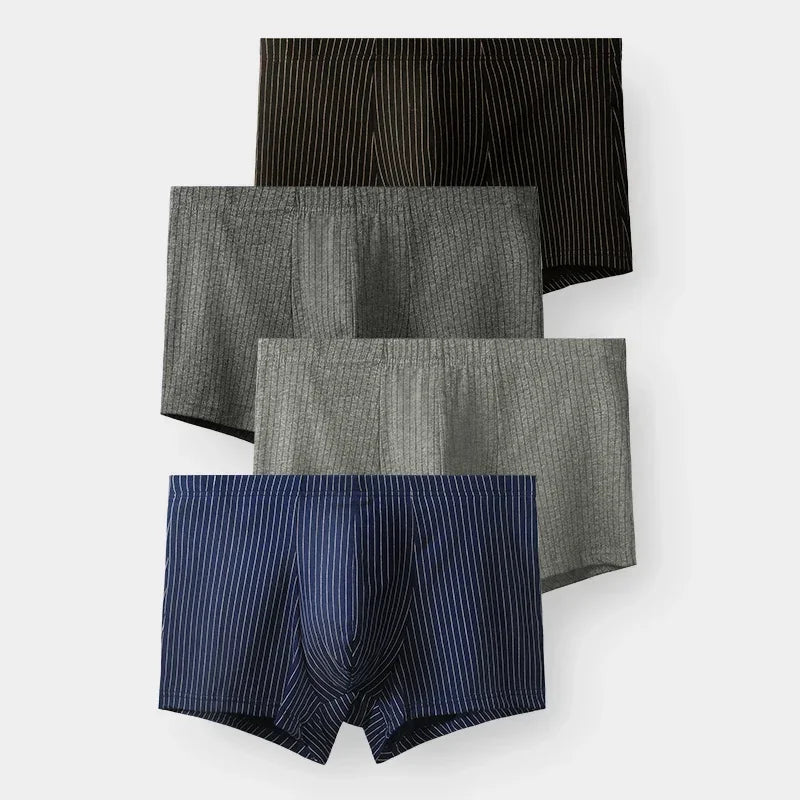 5pcs Men's pure cotton underwear. Simple-style men's cotton boxer shorts. Thin styles for summer. Comfortable