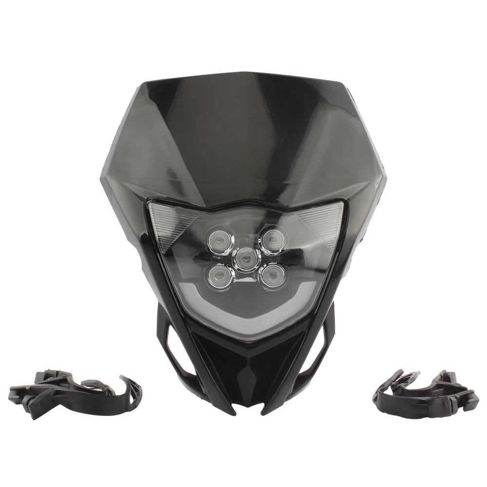 Motorcycle LED Headlight Plate for Yamaha WR YZ 250 450 Parts Headlamp Fairing Dirt Bike Supermoto Enduro Motocross Accessories