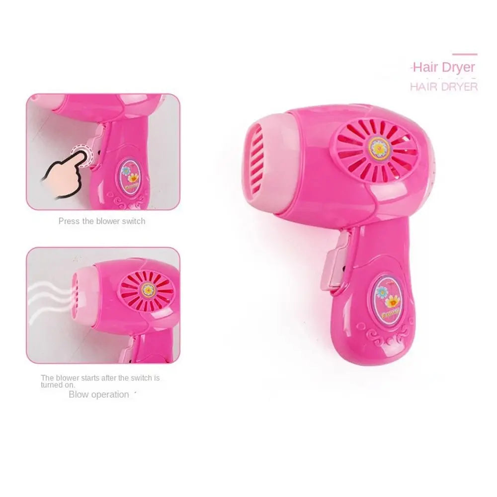 Coffee Machine Household Appliances Toys Vacuum Cleaner Toaster Blender Pretend Play Set Cooking with Light Kitchen Toys