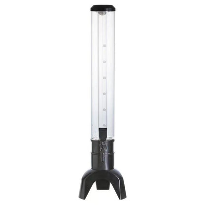 3L Beer Dispenser Beer Tower with Spigot & Ice Tube Beverage Dispenser Transparent Drink Dispenser Bar Accessories