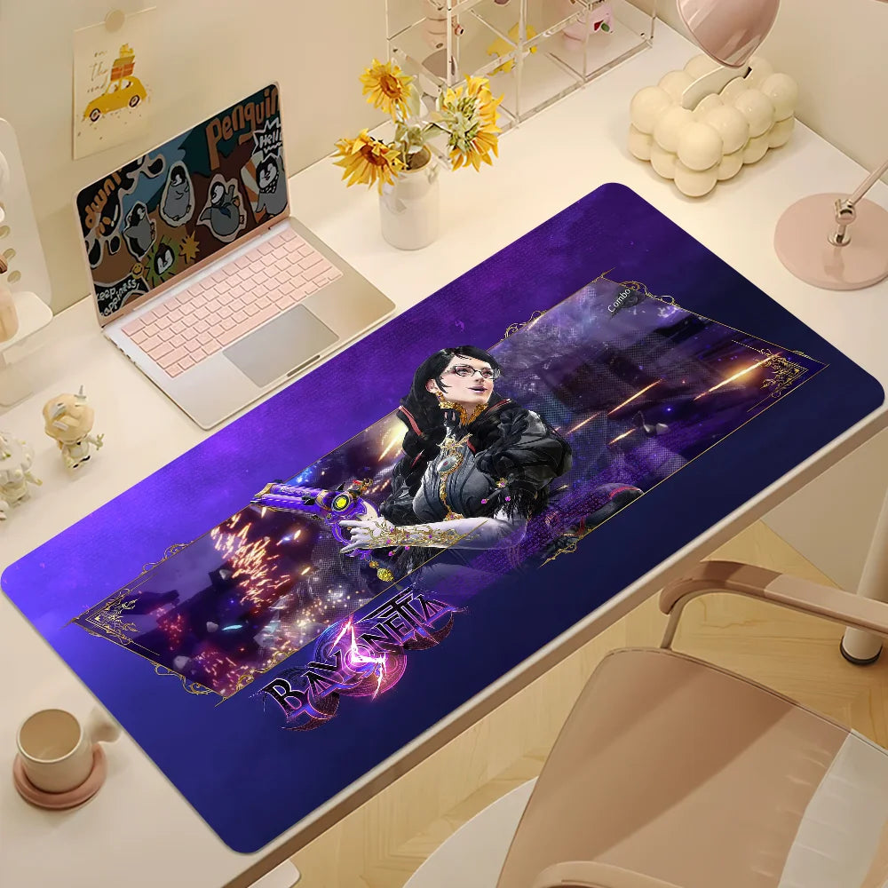 Game B-Bayonetta 3 S Mouse Pad Large Desk Mat Keyboard Ergonomic Office Rubber Game PC Non-slip Anti-fray Home Custom Best Price
