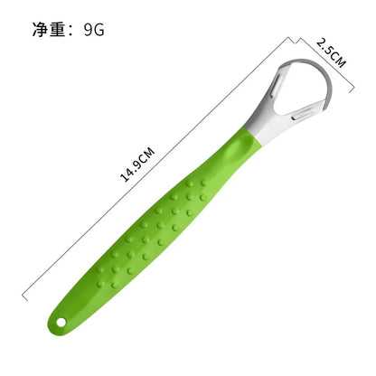 혀클리너 1pc Stainless Steel Tongue Scraper Cleaner Fresh Breath Cleaning Coated Tongue Toothbrush Oral Hygiene Care Tools