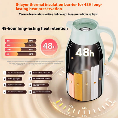 Insulated Pot Household 316 Stainless Steel Hot Pot Large Capacity Dormitory Student Warm Water Bottle Insulated Pot