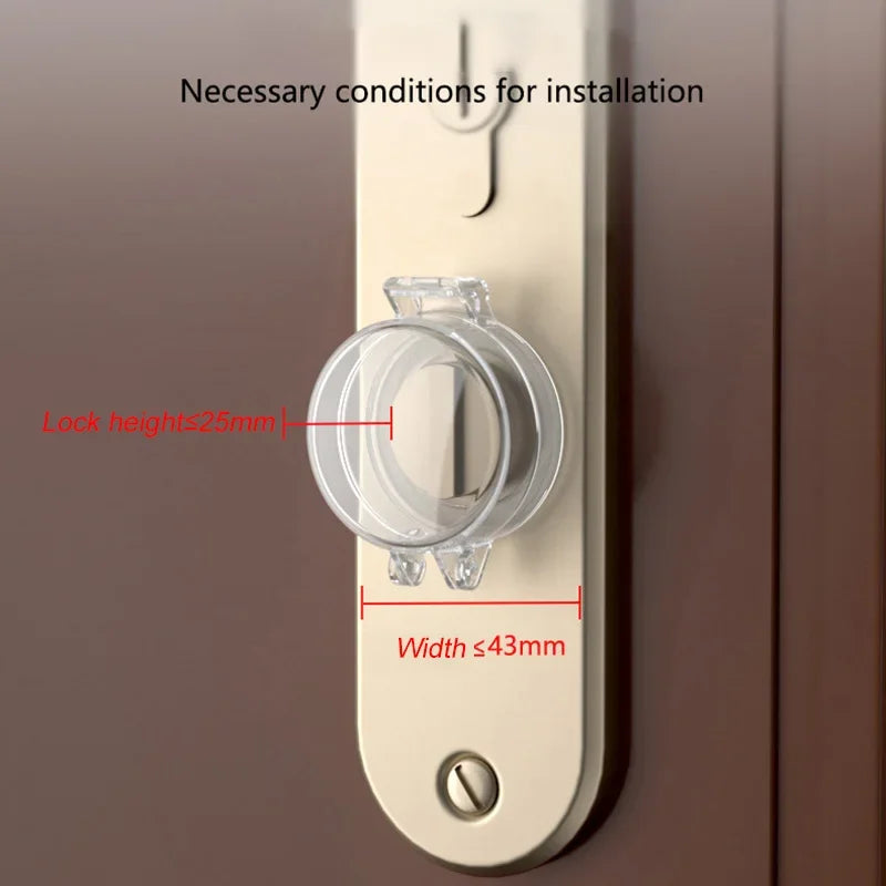 1/3/5Pcs Baby Safety Protection Door Lock Cover Home Bedroom Door Switch Anti-Locking Lid Kids Protective Products