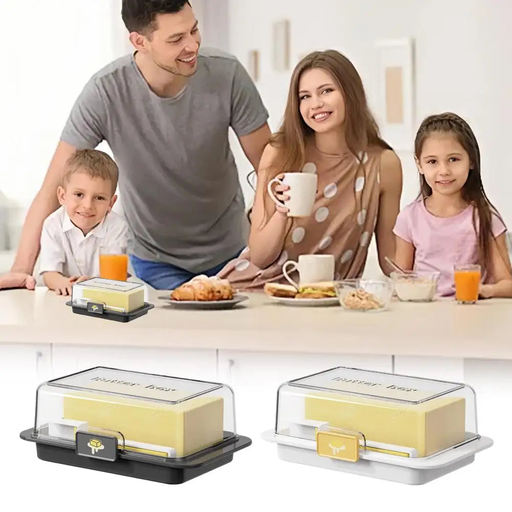 1PCS Butter Storage Box Cheese Cutter Container Lid Refrigerator Organizer Kitchen Essential Portable Food Fresh Keeper Box Tool