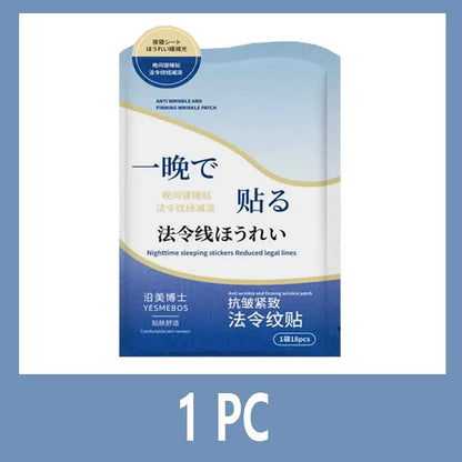 Collagen Nasolabial Folds Patch Contain Hyaluronic Acid  Instant Firming Skin Fade Fine Lines Deep Moisturizing Facial Mask