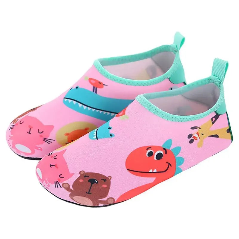 Children Outdoor Water Shoes Barefoot Quick-Dry Aqua Yoga Socks Boys Girls Animal Soft Diving Wading Shoes Beach Swimming Shoes