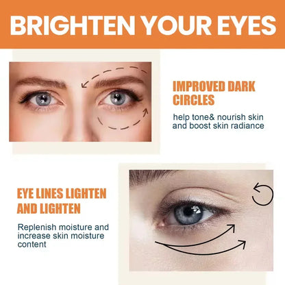 Instant Eye Bag Removal Cream Collagen Anti-Wrinkle Fade Fine Lines Firming Skin Anti Dark Circle Puffiness Brighten Eye Care