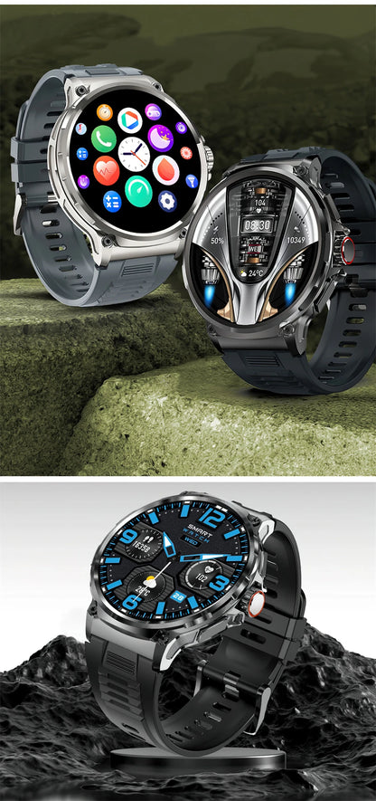 2026 New GPS Track Smart Watch Men 1.85-Inch HD AMOLED Screen 710 Mah Battery Sport Bluetooth Call Smartwatch For Android IOS