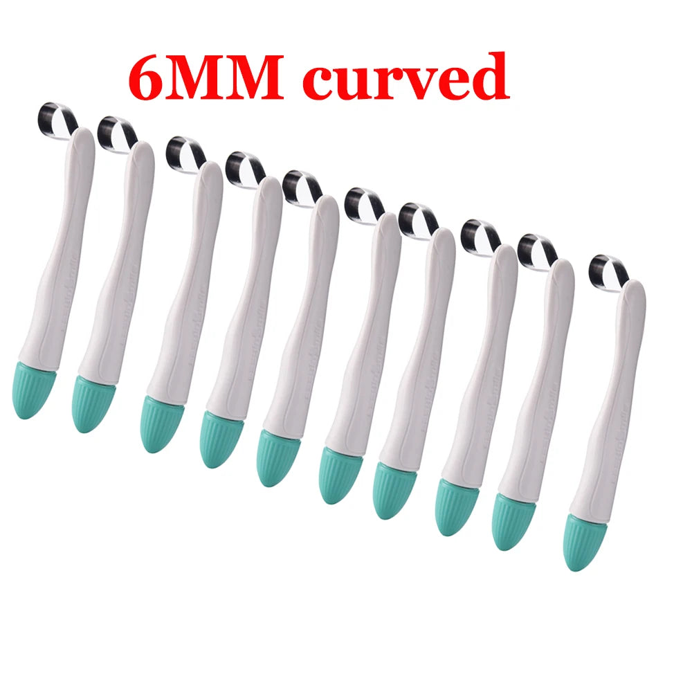 10/50pcs Dental Pro Matrix Bands Easyinsmile Preformed Adjustable Ring Matrices Molar Premolar 4.5/6MM Standard and Curved